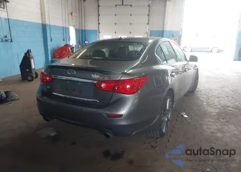 2016 Infiniti Q50 3.0T Red Sport 400 z USA, uszkodzony, nr VIN JN1FV7AR2GM450739